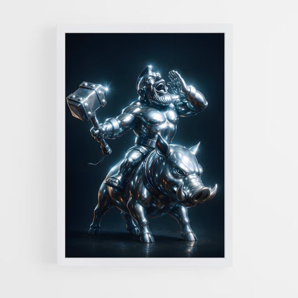 Poster Le Taureau de Fer – affiche Clash royale (vue 3)